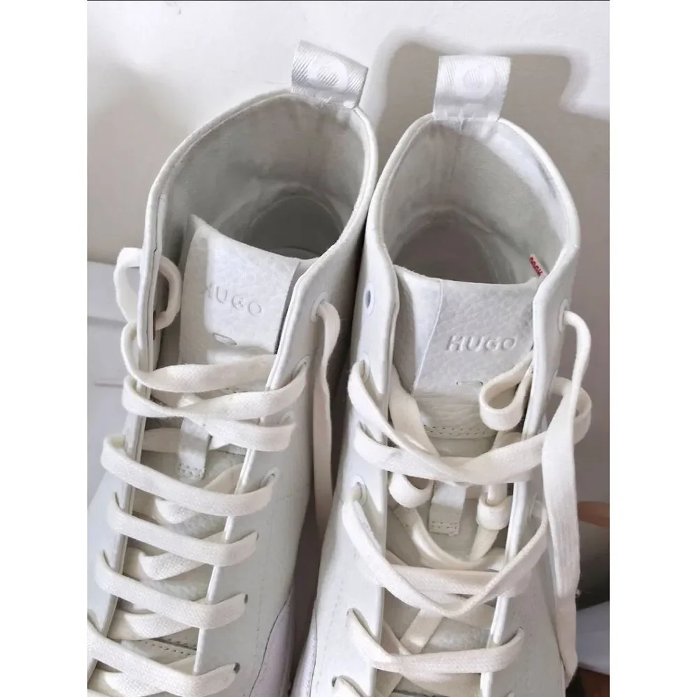 HUGO BOSS NEW Zero Hito White Leather High Top EU44, US 11